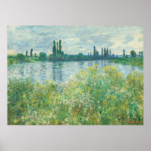 Póster Los bancos del Sena de Monet, Vétheuil