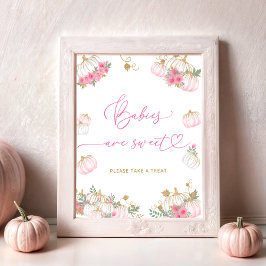 Póster Los bebés de calabaza son dulces