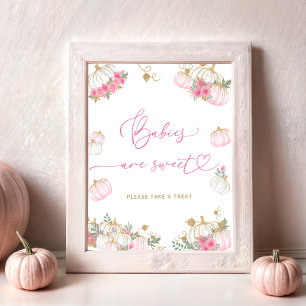 Póster Los bebés de calabaza son dulces