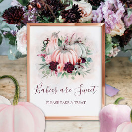 Póster Los bebés de calabaza son dulces Rótulos de Baby S