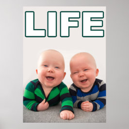 PÓSTER LOS BEBÉS DE DOS GRANDES DERECHOS A LA VIDA