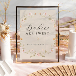 Póster Los bebés de flores silvestres de Boho Spring son 