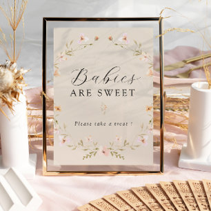 Póster Los bebés de flores silvestres de Boho Spring son 