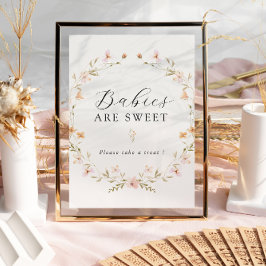 Póster Los bebés de flores silvestres de Boho Spring son 