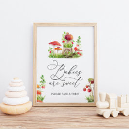 Póster Los bebés de hongos pequeños y salvajes son Poster