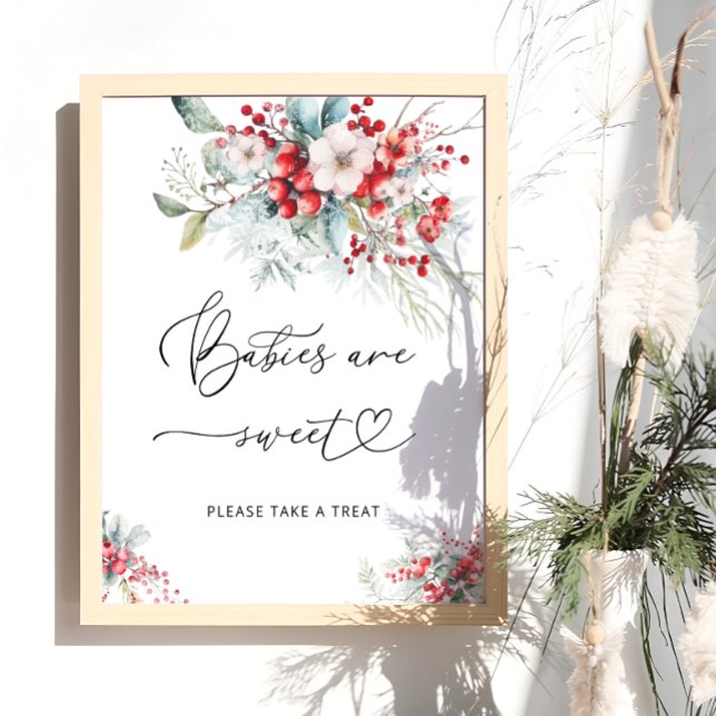 Póster Los bebés de invierno de Floral Roja son dulces (Subido por el creador)