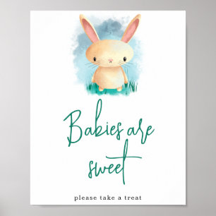 Póster Los bebés de los conejitos son dulces
