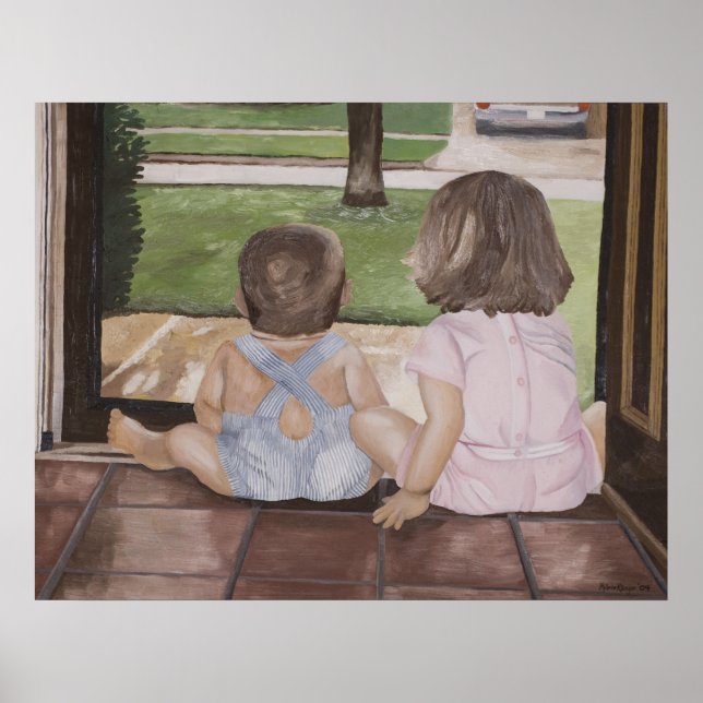 Póster Los bebés imprimen (Frente)