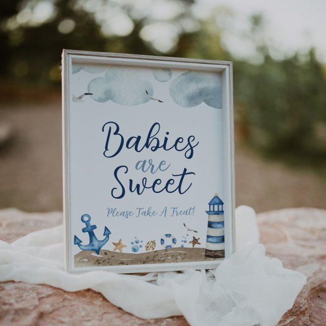 Póster Los bebés náuticos son un Rótulo de Baby Shower du (Subido por el creador)