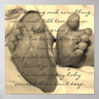 Póster Los bebés no se quedan