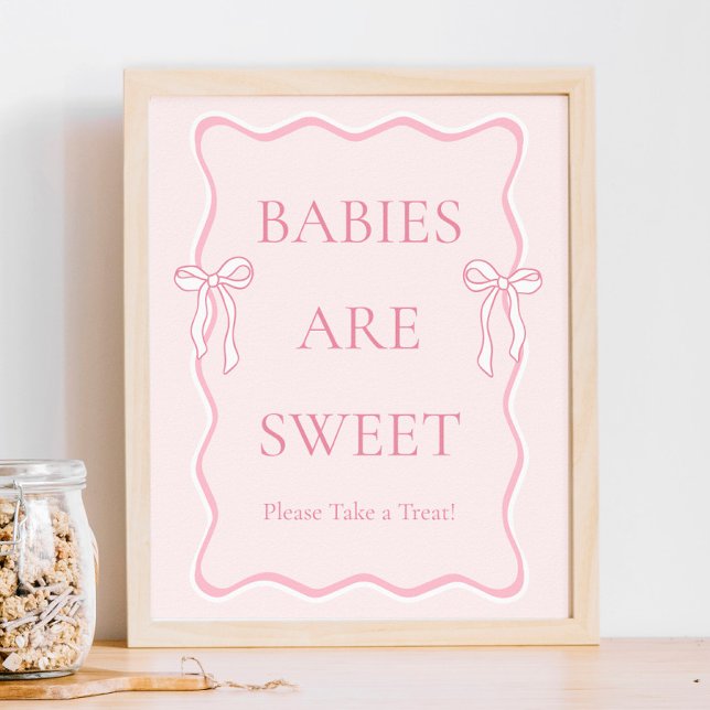 Póster Los bebes rosados de Baby Shower son un dulce favo (Subido por el creador)