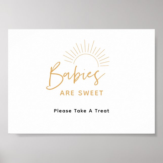 Póster Los Bebés Son Dulces Boho Sunshine Favor (Frente)
