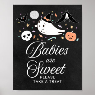 Póster Los Bebés Son Dulces Letrero para Fiesta de Regalo