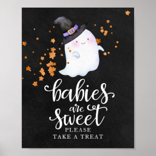 Póster Los Bebés Son Dulces Letrero para Fiesta de Regalo