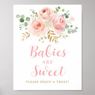 Póster Los bebés son dulces, por favor, disfruten de un R