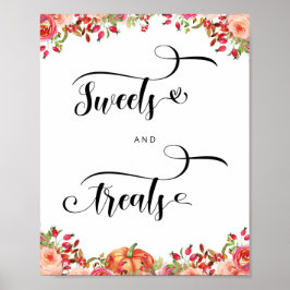 Póster Los bebés son dulces, por favor, tome una calabaza