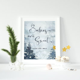 Póster Los bebés son dulces, toma un árbol de árboles Bab