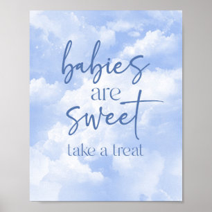 Póster Los Bebés Son Dulces Toma Un Tratamiento Rótulo Ba