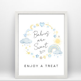 Póster Los Bebés Son Dulces Tomen Un Tratamiento Boho Bab