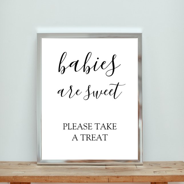 Póster Los bebés son dulces, tomen un trato Baby Shower (Subido por el creador)