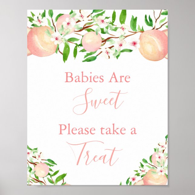 Póster Los Bebés Son Dulces Tomen Un Trato, Peaches Baby  (Frente)