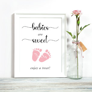 Póster Los Bebés Son Dulces Y Disfrutan De Un Trato Con P