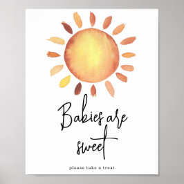 Póster Los bebés Sunshine son dulces 