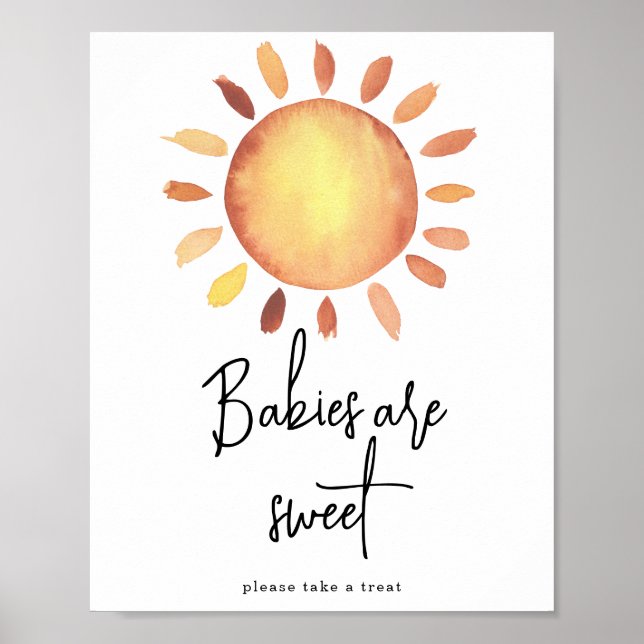 Póster Los bebés Sunshine son dulces  (Frente)