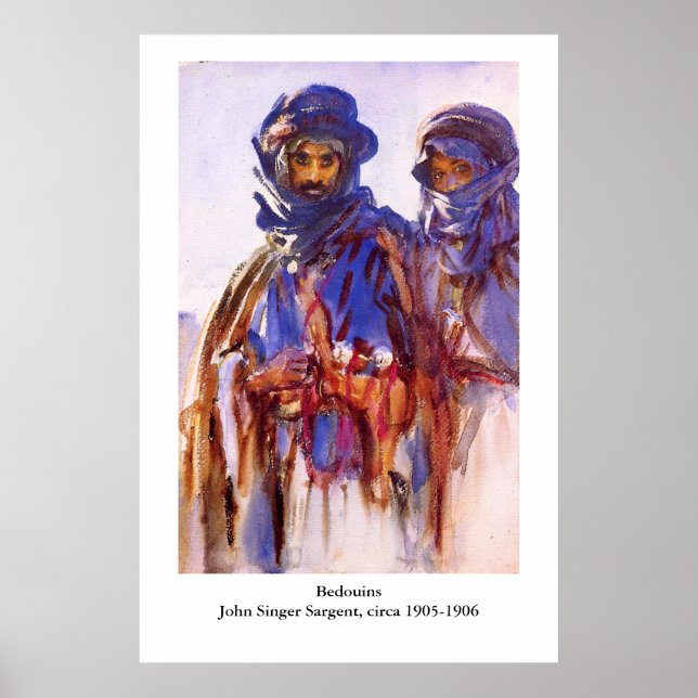 Póster Los beduinos de John Singer Sargent (Frente)