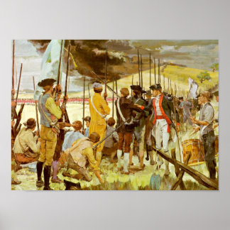 Póster "¡Los blancos de sus ojos!", Bunker Hill