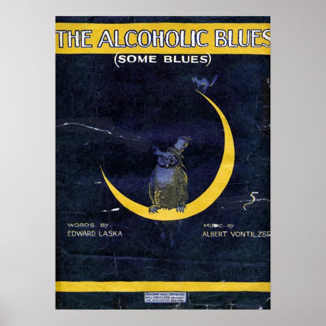 Póster Los Blues Alcohólicos (Frente)