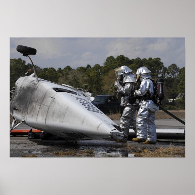 Póster Los bomberos responden a la escena (Frente)