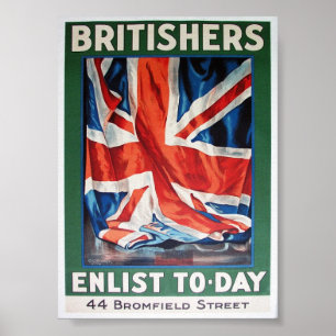 Póster los británicos alistan