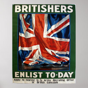 Póster Los británicos alistan hoy