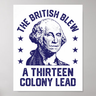 Póster Los británicos perdieron una ventaja de 13 colonia