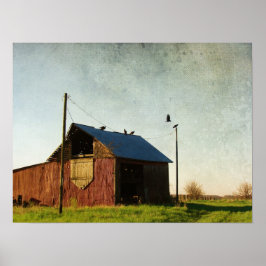 Póster Los buitres y el granero