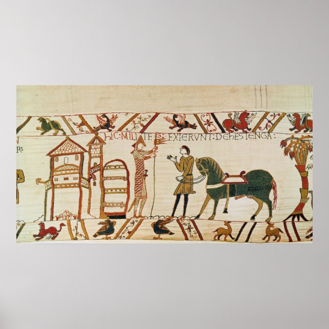 Póster Los caballeros dejan a Hastings (Frente)