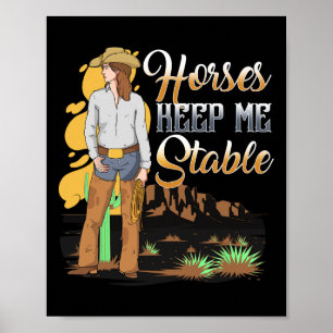 Póster Los Caballos Me Mantienen Estable I Hincha Pony Ec