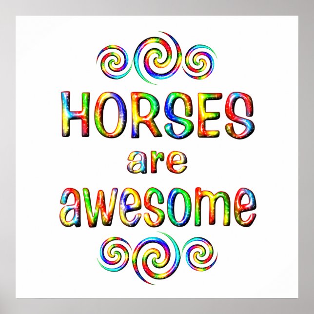 PÓSTER LOS CABALLOS SON INCREÍBLES (Frente)