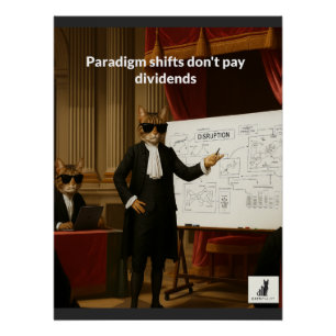 Póster Los cambios de paradigma no pagan dividendos