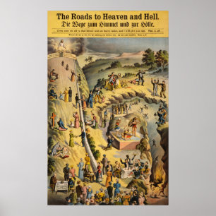 Póster Los caminos al cielo y al infierno