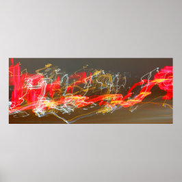 Póster Los caminos ligeros del tránsito por una carretera