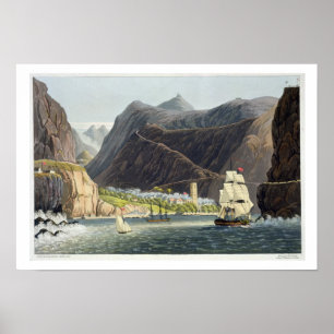 Póster Los caminos, St. Helena, grabada por Roberto