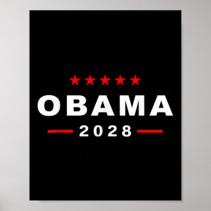 Póster Los Camisas De Obama 2028 Votan A Obama Por El Pre