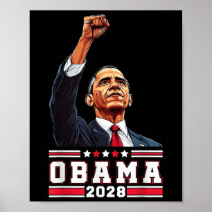 Póster Los Camisas De Obama 2028 Votan A Obama Por El Pre