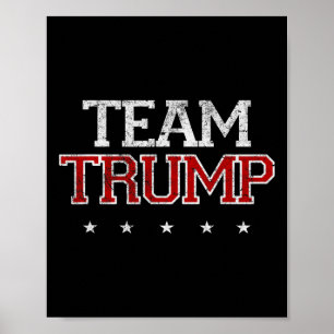 Póster Los Camisetas de Trump se quejan de que Trump apoy