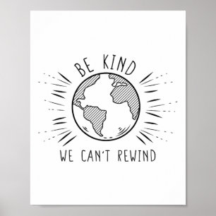 Póster Los Camisetas del Día de la Eco Tierra somos amabl