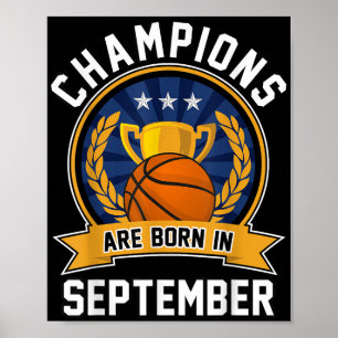 Póster Los Campeones Nacieron En Septiembre En Birthda De