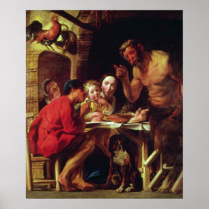 Póster Los campesinos y el sátiro