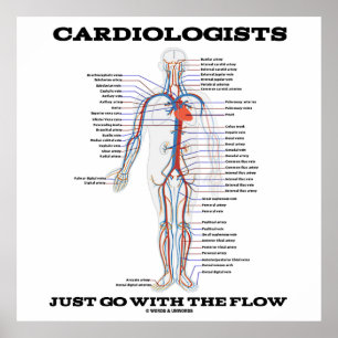 Póster Los Cardiólogos Simplemente Van Con El Flujo (Circ